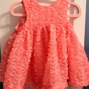 Cat & Jack Coral Textured Baby Dress
